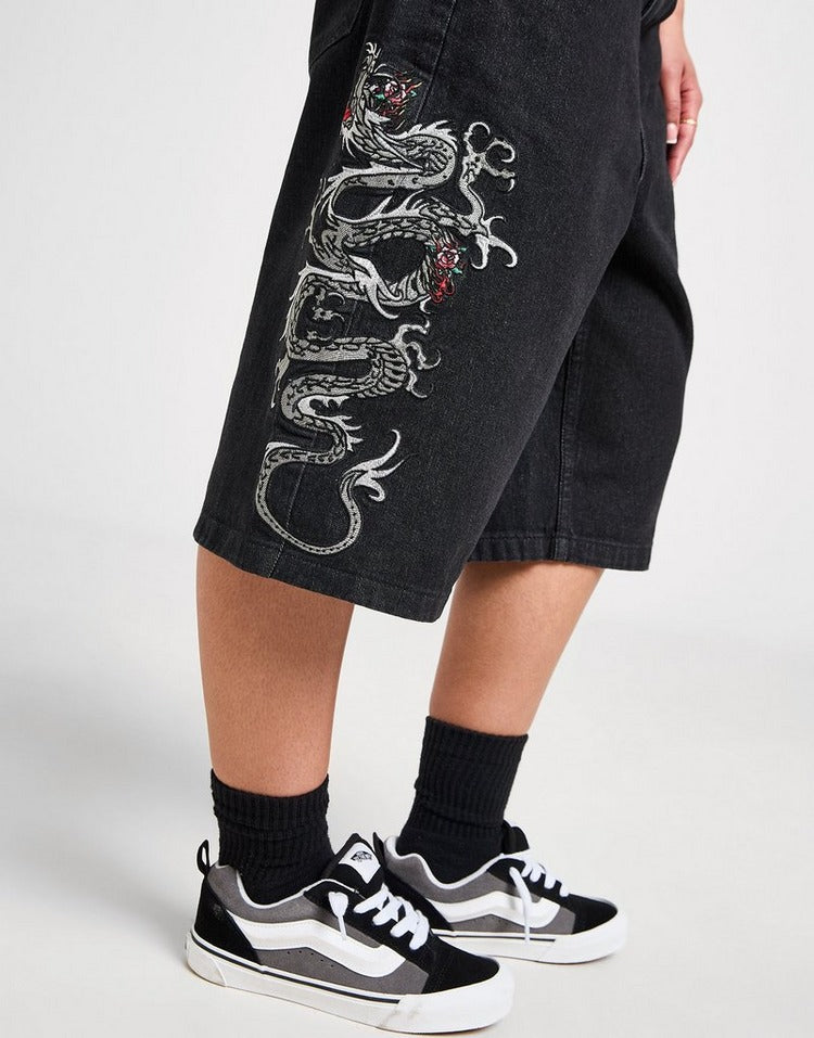 Ed Hardy Dragon Denim Jorts