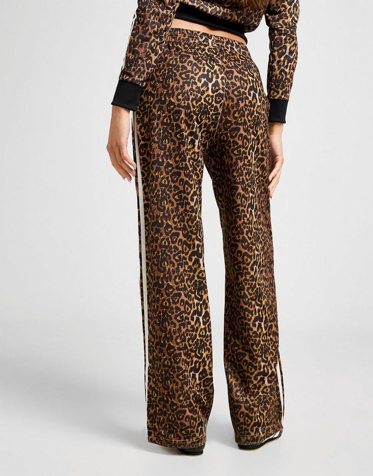 adidas Originals All Over Leopard Print Oversized Track Pants