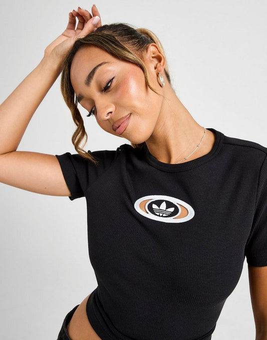 adidas Originals Ribbed Cut Out T-Shirt