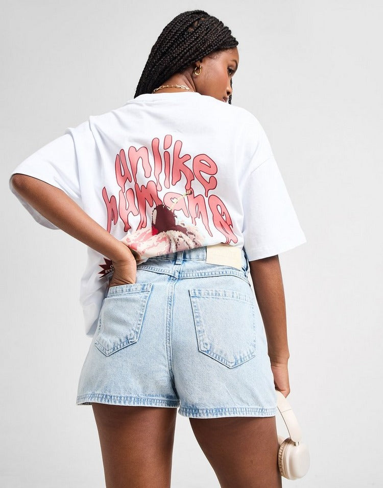 Unlike Humans High-Rise Mom Shorts