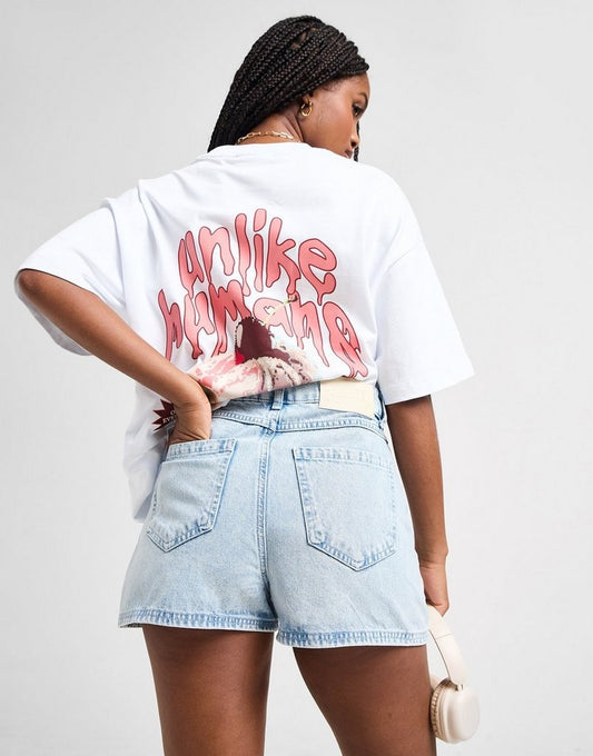 Unlike Humans High-Rise Mom Shorts