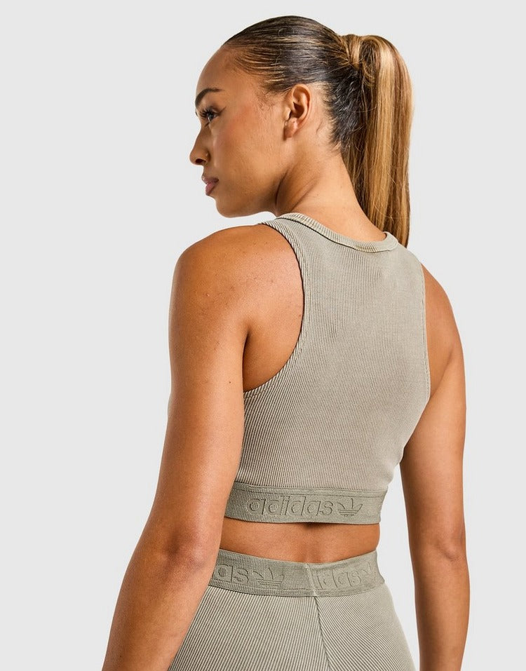 adidas Originals Essentials Washed Rib Crop Top