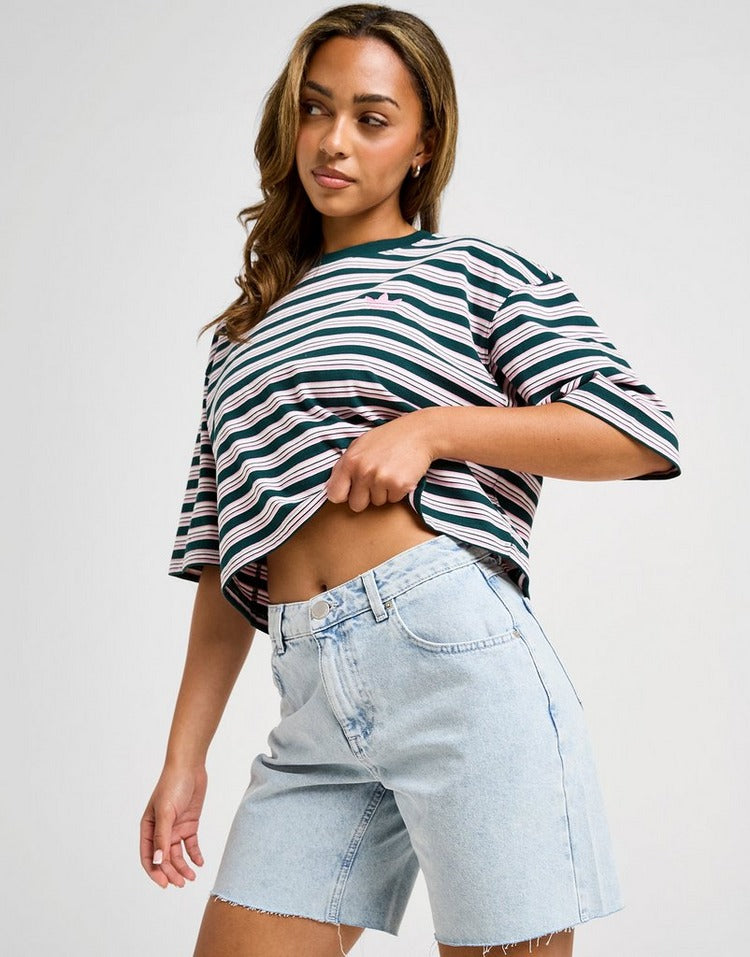 adidas Originals Stripe Crop T-Shirt