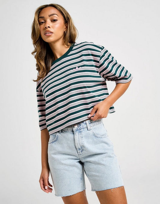 adidas Originals Stripe Crop T-Shirt