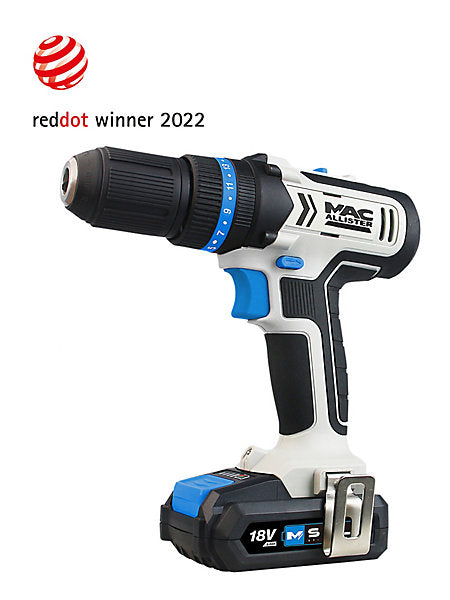 Mac Allister Solo 18V Li-ion Brushed Cordless Combi drill (2 x 2Ah) - MCD18-Li-2