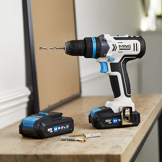 Mac Allister Solo 18V Li-ion Cordless Drill driver (2 x 2Ah) - MDD18-Li-2