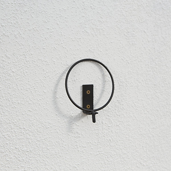 Matt Black Metal Pot hanger (Dia)11cm