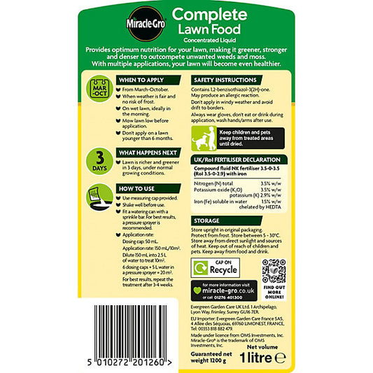 Miracle-Gro Complete Garden Liquid Plant feed 1L
