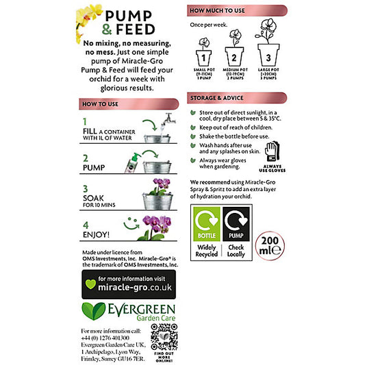 Miracle-Gro Pump & feed Liquid Plant feed 200ml