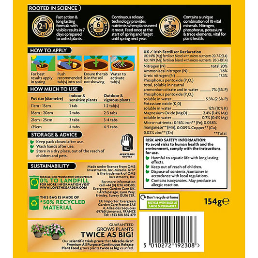 Miracle-Gro Universal plant food Pellets, 0.15kg