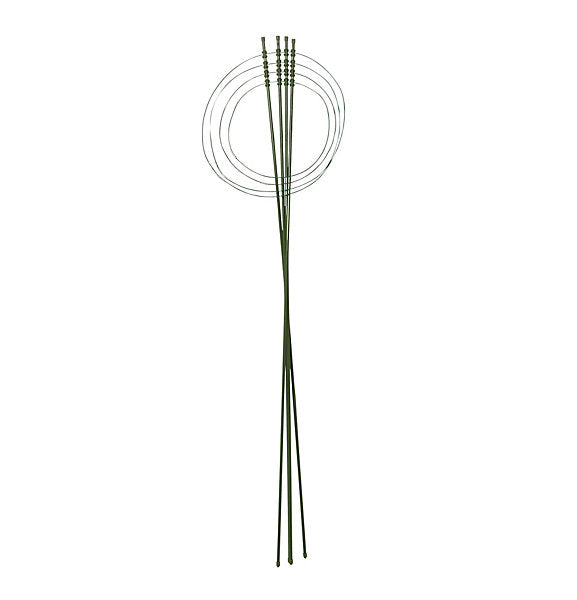 Polyethylene (PE), PVC & steel Collapsible circular Plant support (L)130cm (W)37cm (Dia)37cm