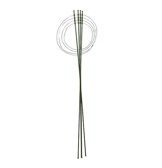 Polyethylene (PE), PVC & steel Collapsible circular Plant support (L)130cm (W)37cm (Dia)37cm