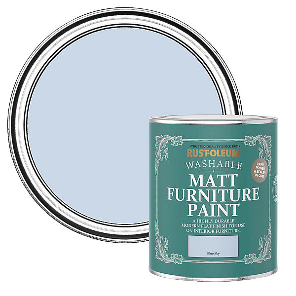 Rust-Oleum Blue Sky Matt Multi-room Furniture paint, 750ml