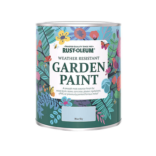 Rust-Oleum Blue Sky Matt Multi-surface Exterior Topcoat Paint, 750ml Tin