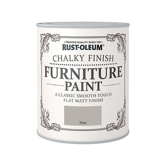 Rust-Oleum Flint Flat matt Furniture paint, 750ml