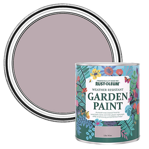 Rust-Oleum Lilac Wine Matt Multi-surface Exterior Topcoat Paint, 750ml Tin