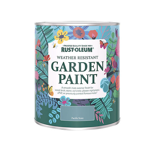 Rust-Oleum Pacific State Matt Multi-surface Exterior Topcoat Paint, 750ml Tin