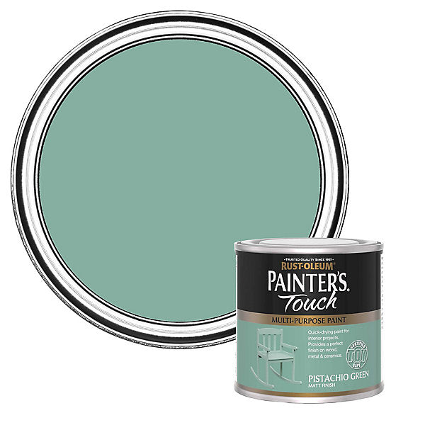 Rust-Oleum Painter's Touch Pistachio Green Matt Multi-room Furniture paint, 250ml