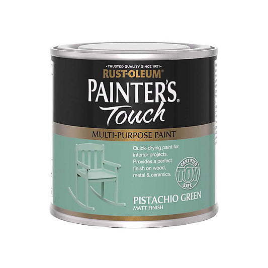 Rust-Oleum Painter's Touch Pistachio Green Matt Multi-room Furniture paint, 250ml
