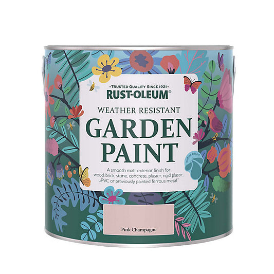 Rust-Oleum Pink Champagne Matt Multi-surface Exterior Topcoat Paint, 2.5L Tin