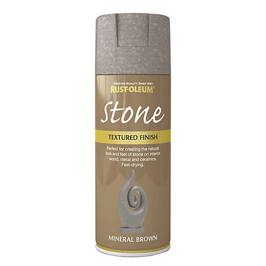 Rust-Oleum Stone Mineral brown Multi-surface Spray paint, 400ml
