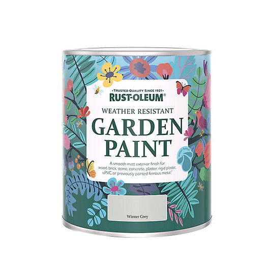 Rust-Oleum Winter Grey Matt Multi-surface Exterior Topcoat Paint, 750ml Tin