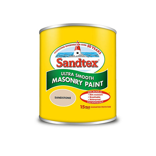Sandtex Ultra smooth Sandstone Masonry paint, 150ml Tester pot