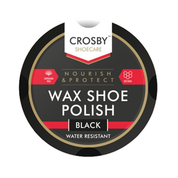 (s) Wax Shoe Polish Black, 50ml