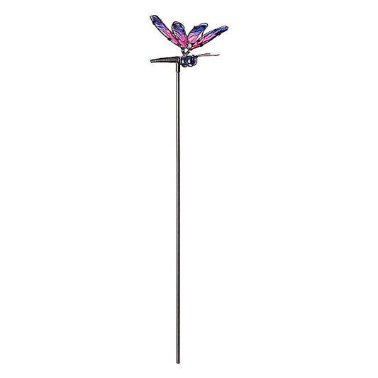 The Outdoor Living Company Multi Dragonfly Metal Garden stake (L)0.64m (W)16mm