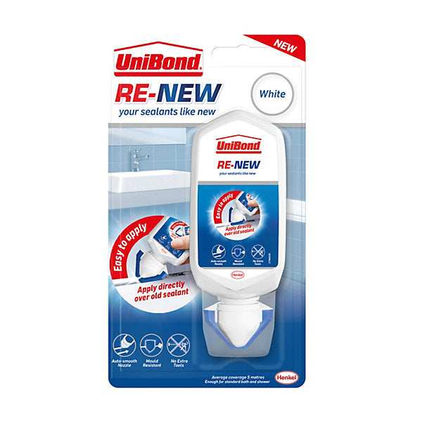 UniBond ReNew White Water-based Bathroom & kitchen Tube Sanitary sealant, 80ml