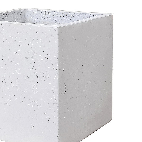 Verve 56L Light grey Square Planter (H)40cm (W)40cm (D)40cm