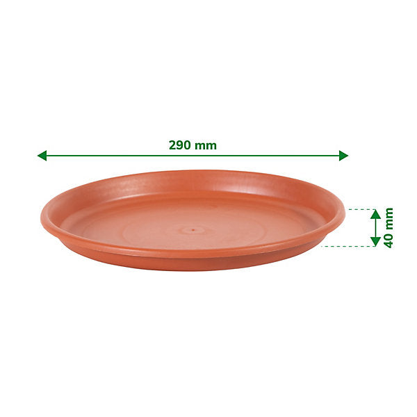 Verve Florus Terracotta Bell pot Saucer (Dia)29cm