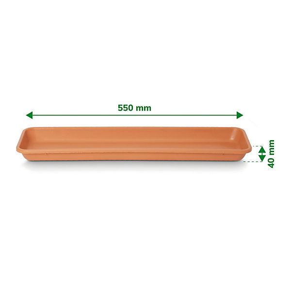 Verve Florus Terracotta Bell trough Saucer