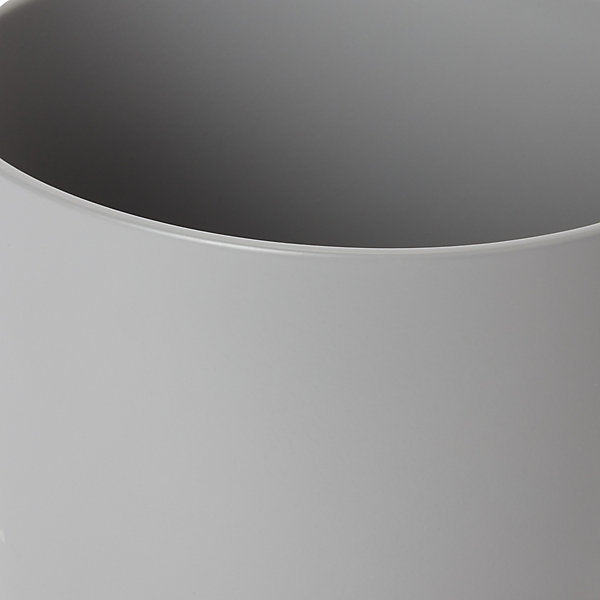 Verve Grey Ceramic Plant pot (Dia) 16cm, (H)15cm, 2.1L