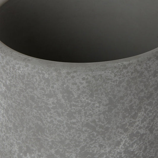 Verve Grey Speckle Concrete Plant pot (Dia) 10.4cm, (H)9.5cm, 500ml