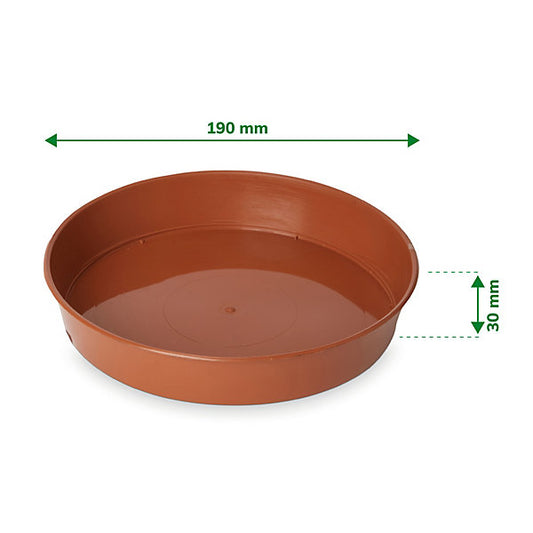Verve Lei Brown Grow pot Saucer (Dia)19cm