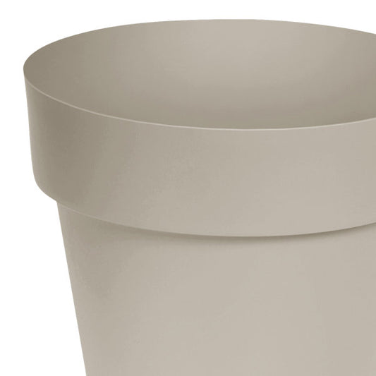 Verve Nurgul Matt Peyote Beige Plastic Plant pot (Dia) 46cm, (H)57.7cm, 55L
