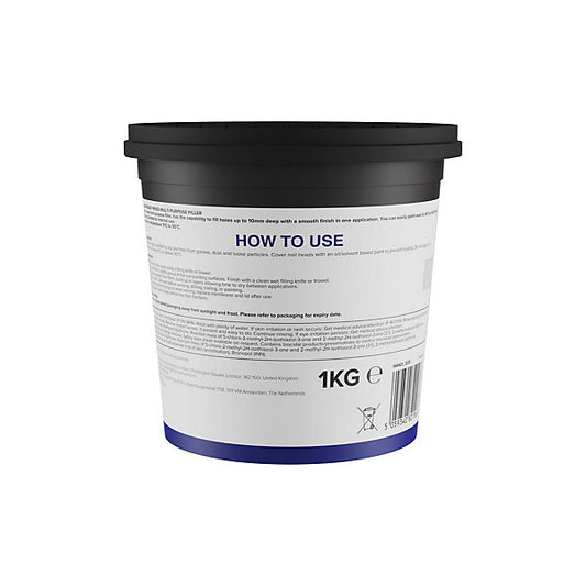 Volden White Paste Ready to use Multi-purpose Filler, 1kg