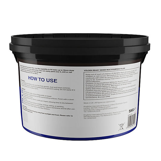 Volden White Paste Ready to use Multi-purpose Filler, 5kg