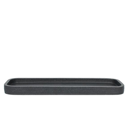 Grey Ridged Resin Tray