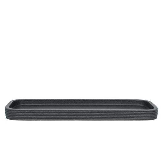 Grey Ridged Resin Tray