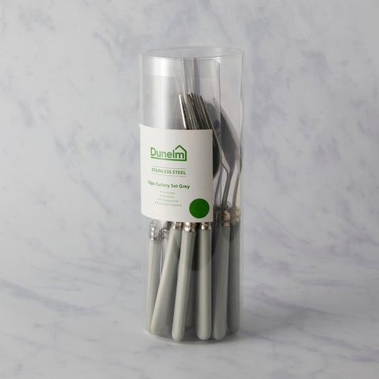 Grey 16 Piece Cutlery Set