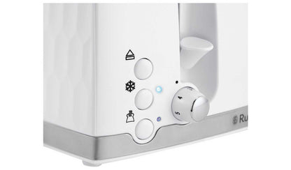 Russell Hobbs 26070 Honeycomb 4 Slice Toaster - White