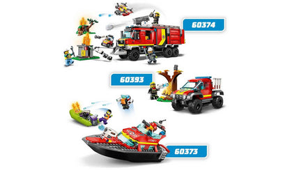 LEGO City Fire Rescue Boat Toy, Floats on Water Set 60373