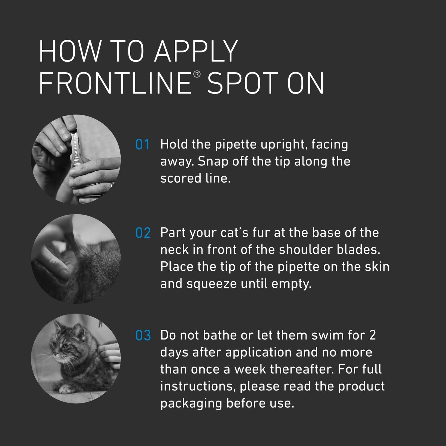 FRONTLINE Spot On Flea & Tick Treatment Cat 3ml 6 Pack