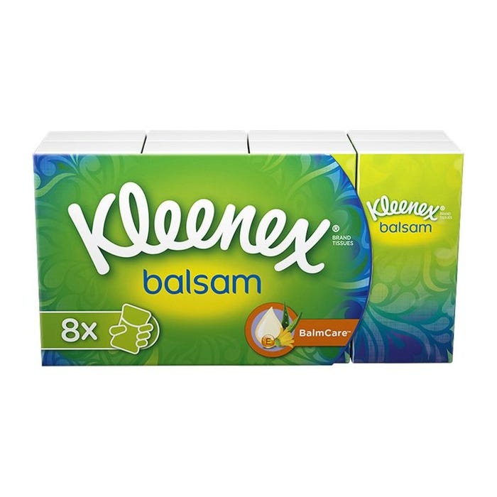 Kleenex Balsam Pocket Tissues, (Pack of 8)