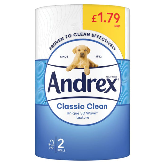Andrex Classic Toilet Roll (Pack of 2)