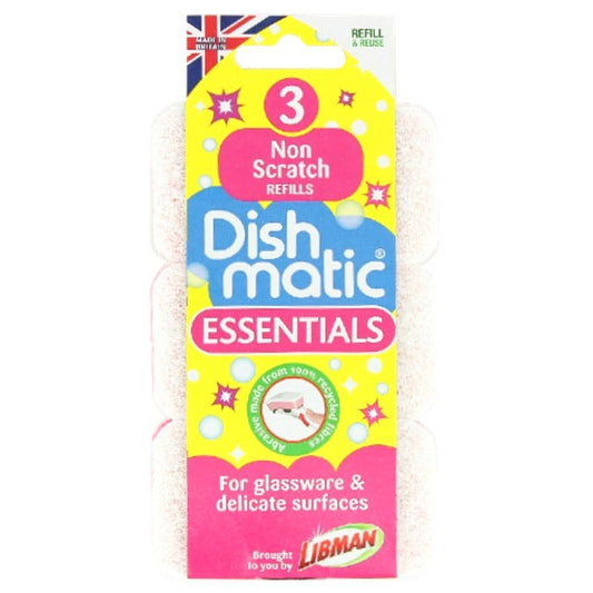 Dishmatic Essentials 3 Non Scratch Refills