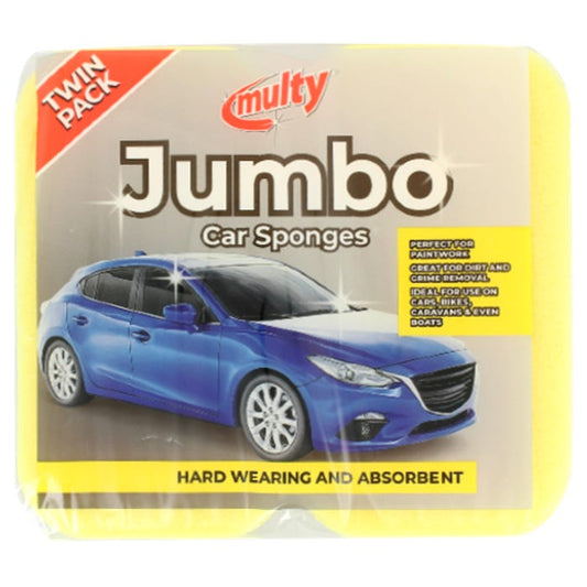 Multy® Jumbo Car Sponges (Pack of 2)