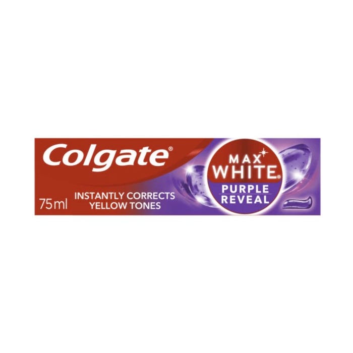 Colgate Max White Purple Reveal Instant Teeth Whitening Toothpaste 75ml